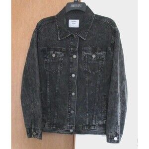OLD NAVY Women's Size S Faded Black Boyfriend Jean Jacket
